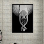 Black and White Ballerina Art Print<br><div class="desc">This beautiful Black and White Ballerina Art Print is great for decorating an elegant and feminine living room or bedroom.</div>