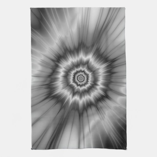 Black and White Bang! Kitchen Towel (Vertical)