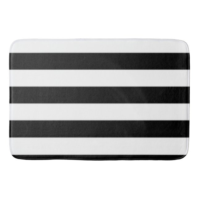 black and white bath mat (Front)