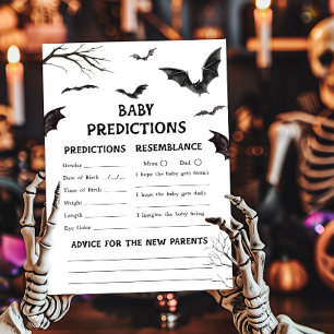 Black and White Bats Baby Predictions Game
