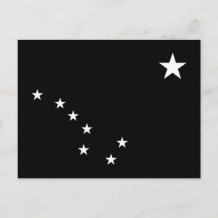 Black and White Big Dipper Postcard