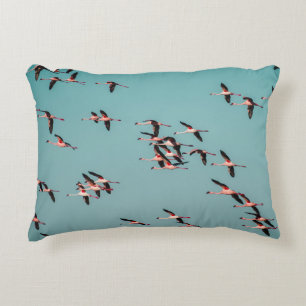 BLACK AND WHITE BIRDS ACCENT PILLOW