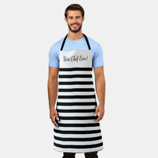 Black And White Bold Apron