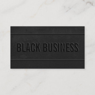 Black and White Bold Modern Elegant professional Business Card