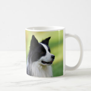Black and White Border Collie Dog Coffee Mug