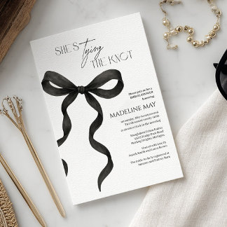Black and White Bridal Shower Invite | Chic Modern