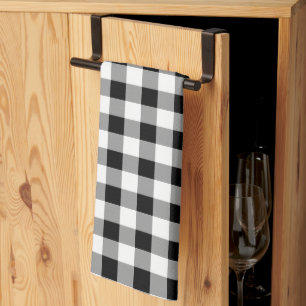 Black and White Buffalo Check Kitchen Towel