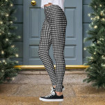 Black and White Buffalo Check Lumberjack Plaid Leggings<br><div class="desc">Customize to choose any colour</div>