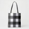 Black and White Buffalo Check Tote