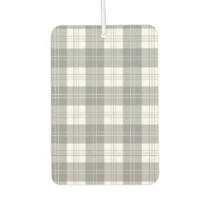 Black and White Buffalo Plaid Air Freshener