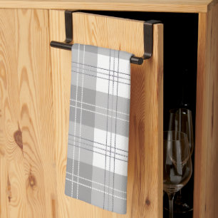 Black and White Buffalo Plaid Kitchen Towel