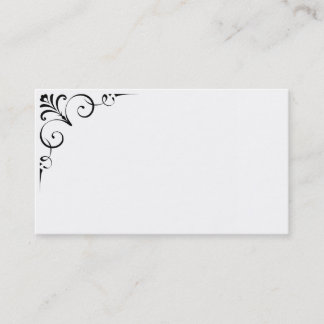 Black and White Business Cards