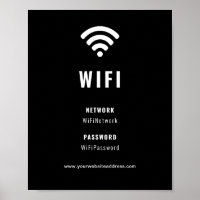 Black And White Business Company Corporate WiFi 