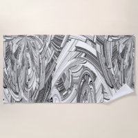 Black and White Calamity Geometric Art
