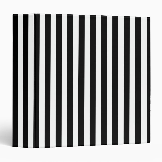 Black and white candy stripes binder (Front/Spine)