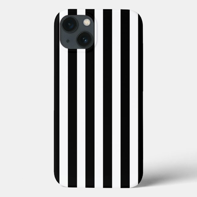 Black and white candy stripes Case-Mate iPhone cas Case-Mate iPhone Case (Back)