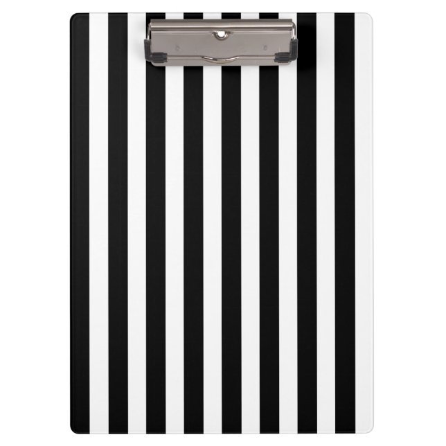 Black and white candy stripes clipboard (Front)