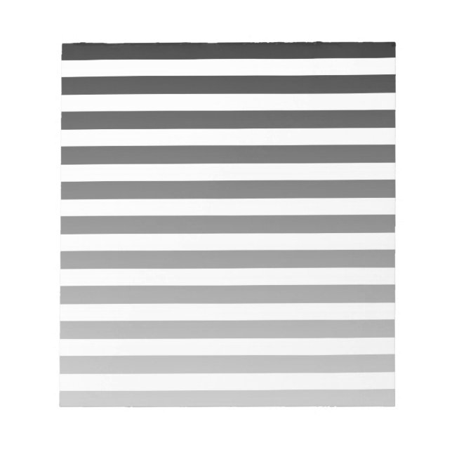 Black and white candy stripes notepad (Front)