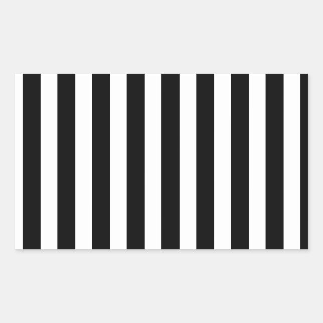 Black and white candy stripes sticker (Front)