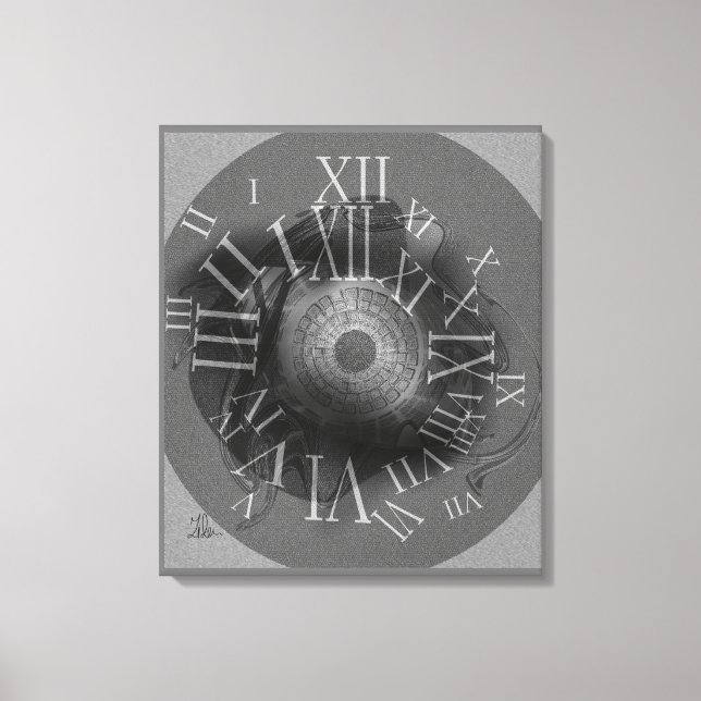 Black and white canvas print (Front)