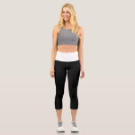 Black and white capri leggings<br><div class="desc">Black and white Capri Leggings</div>