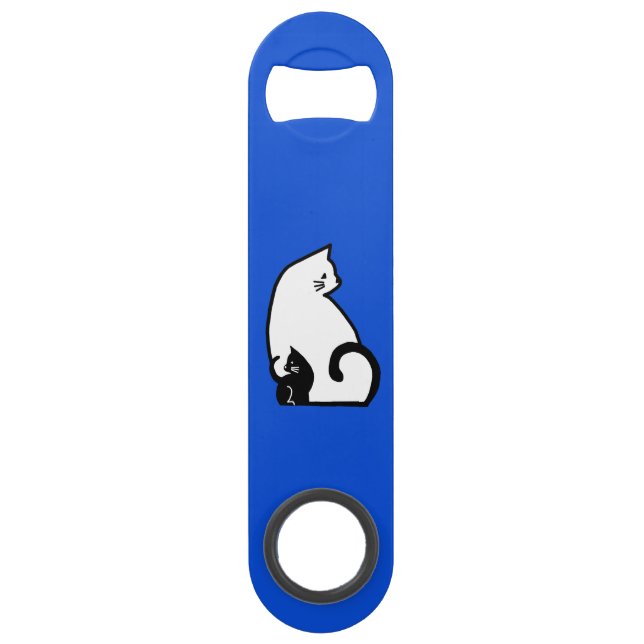 Black And White Cat Bar Key (Front)