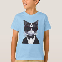 Black and White Cat in a Tuxedo and Bow Tie Kid's