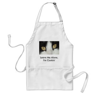Black and White Cat Standard Apron