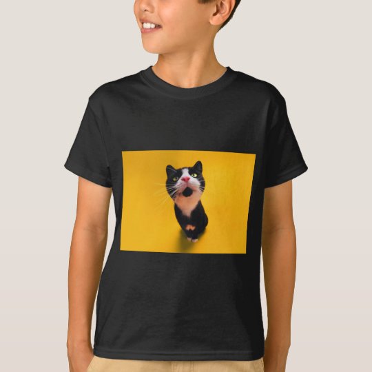 Black and white cat-tuxedo cat-pet kitten-pet cat T-Shirt
