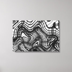 Black And White Ceiling Wavy, 2016   SVP Images Canvas Print