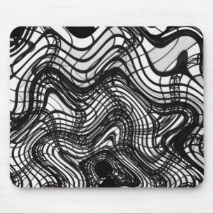 Black And White Ceiling Wavy, 2016   SVP Images Mouse Pad