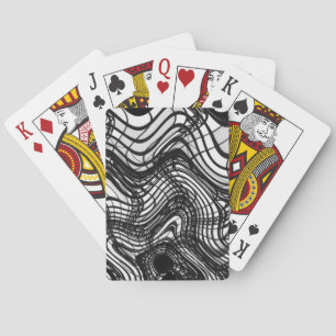 Black And White Ceiling Wavy, 2016   SVP Images Playing Cards