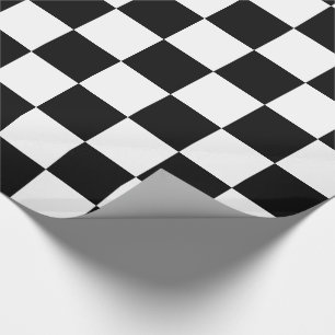 Black And White Checked Wrapping Paper