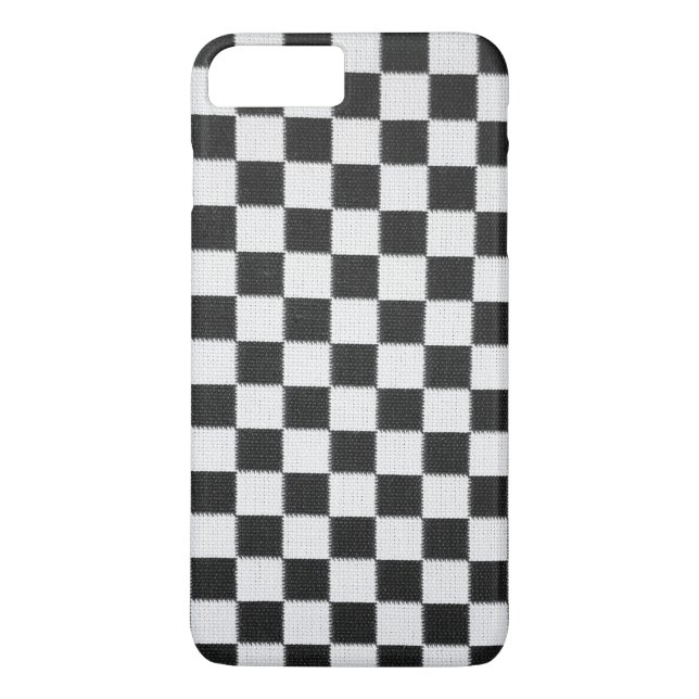 Black and white chequerboard Case-Mate iPhone case (Back)
