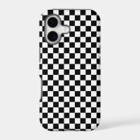 Black and white chequerboard pattern