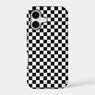 Black and white chequerboard pattern