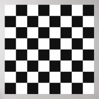 Black and White Chequerboard