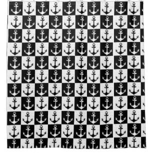 Black and White Chequered Anchor