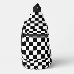 Black and White Chequered Backpack HAMbyWG