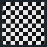 Black and White Chequered Board Bandana<br><div class="desc">This cute bandana is the perfect accessory for you,  your child or your favourite dog.</div>