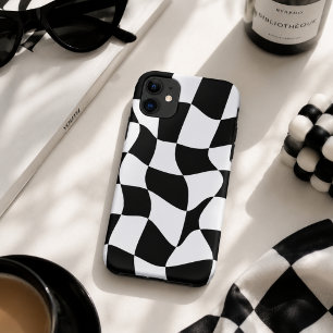 Black and white chequered Board  iPhone 11 Case