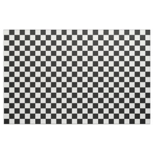 Black And White Chequered Fabric