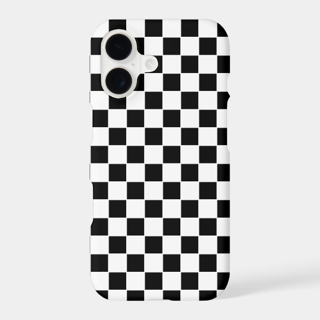 Black and White Chequered Pattern (Back)