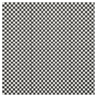Black and white chequered pattern. fabric