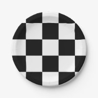 Black and White Chequered Pattern