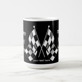 Black and White Chequered Racing Flags Coffee Mug
