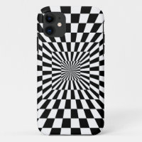 Black and White Chequered Vortex | Custom
