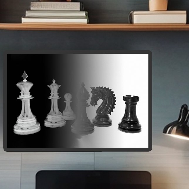 Black and White Chess Strategy Game Poster (Creator Uploaded)