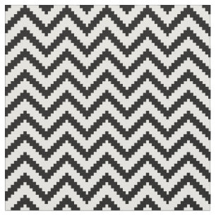 Black and White Chevron Fabric