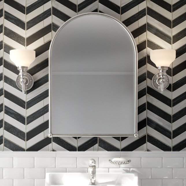 Black and White Chevron Marble Pattern Wallpaper (Creator Uploaded)